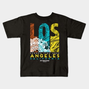 Los Angeles surfing Kids T-Shirt